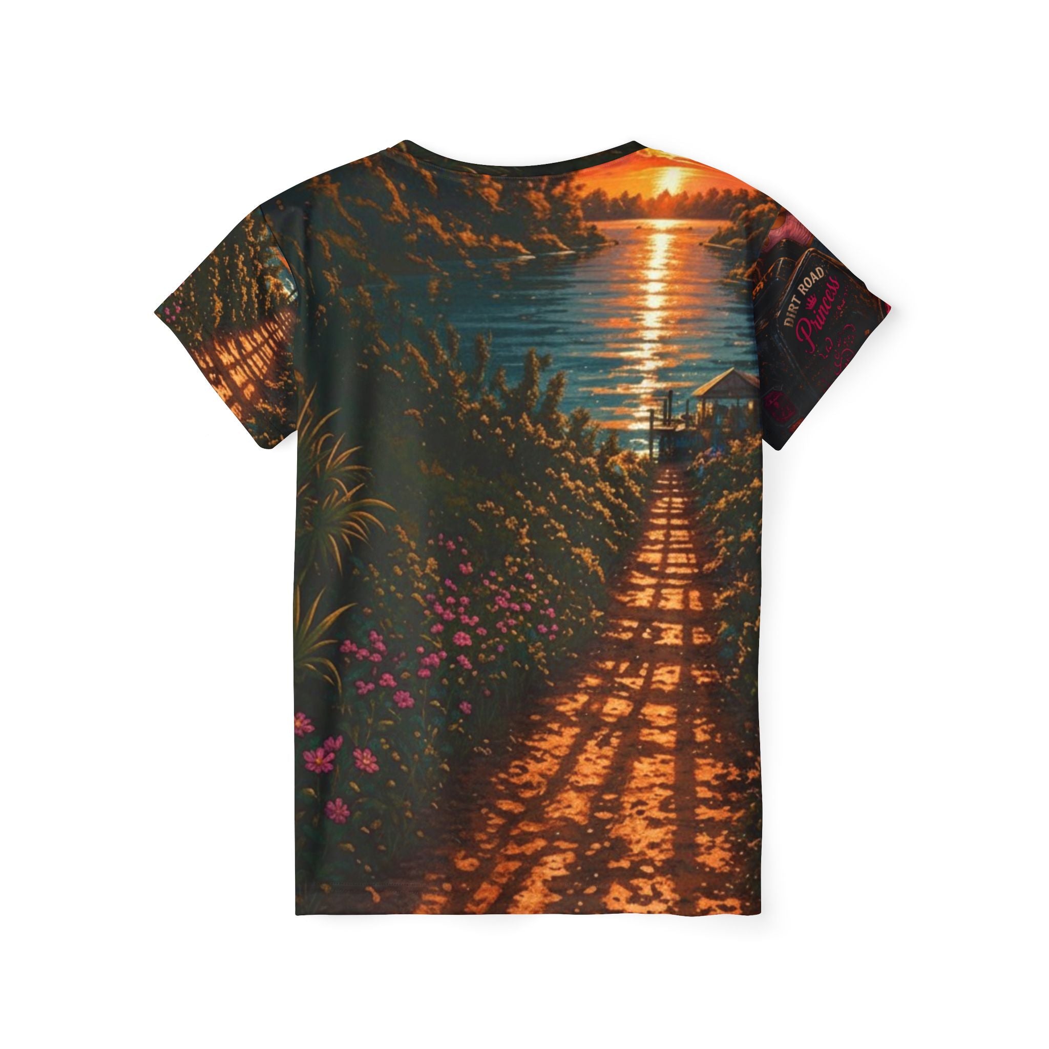 Dirt Road Princess — Fort White FL River Life All-Over Print Tee The Kellie