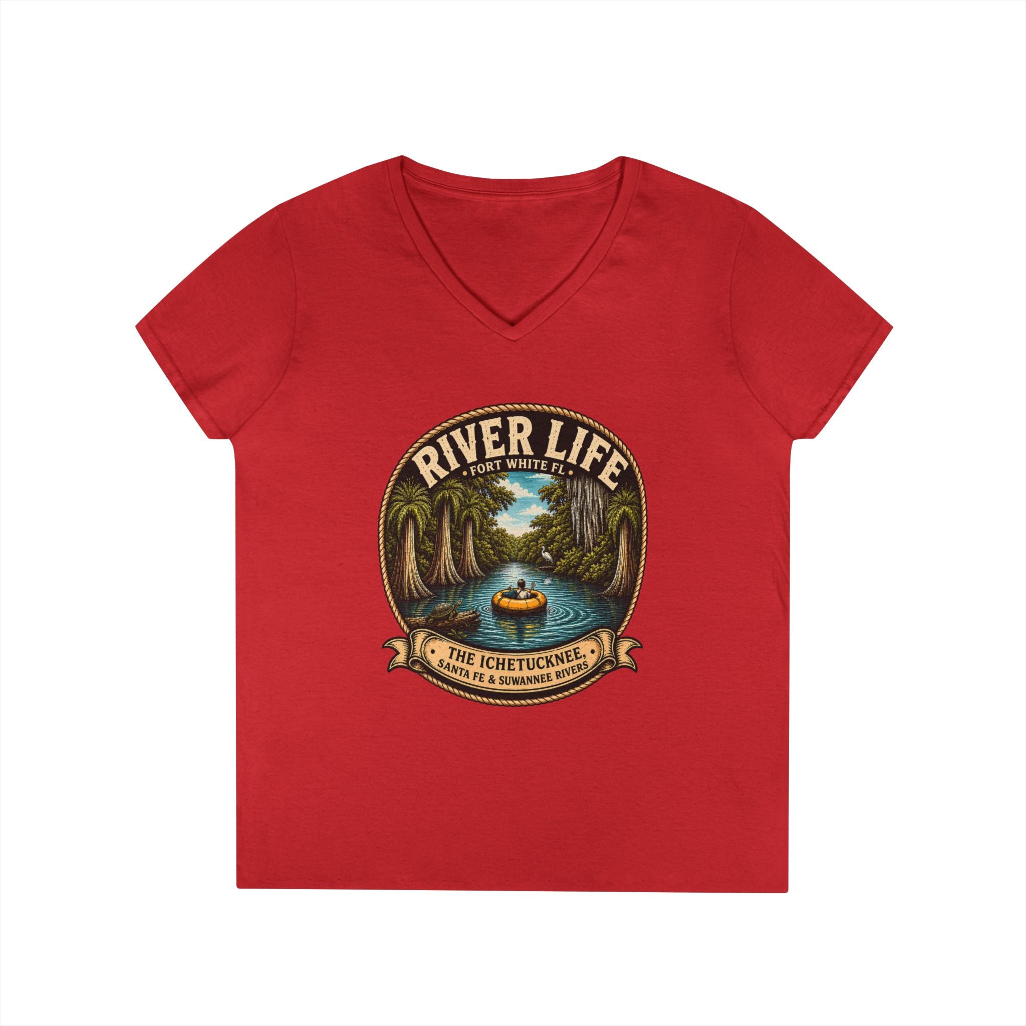 River Life Ladies V-Neck Tee —The Keene for Her