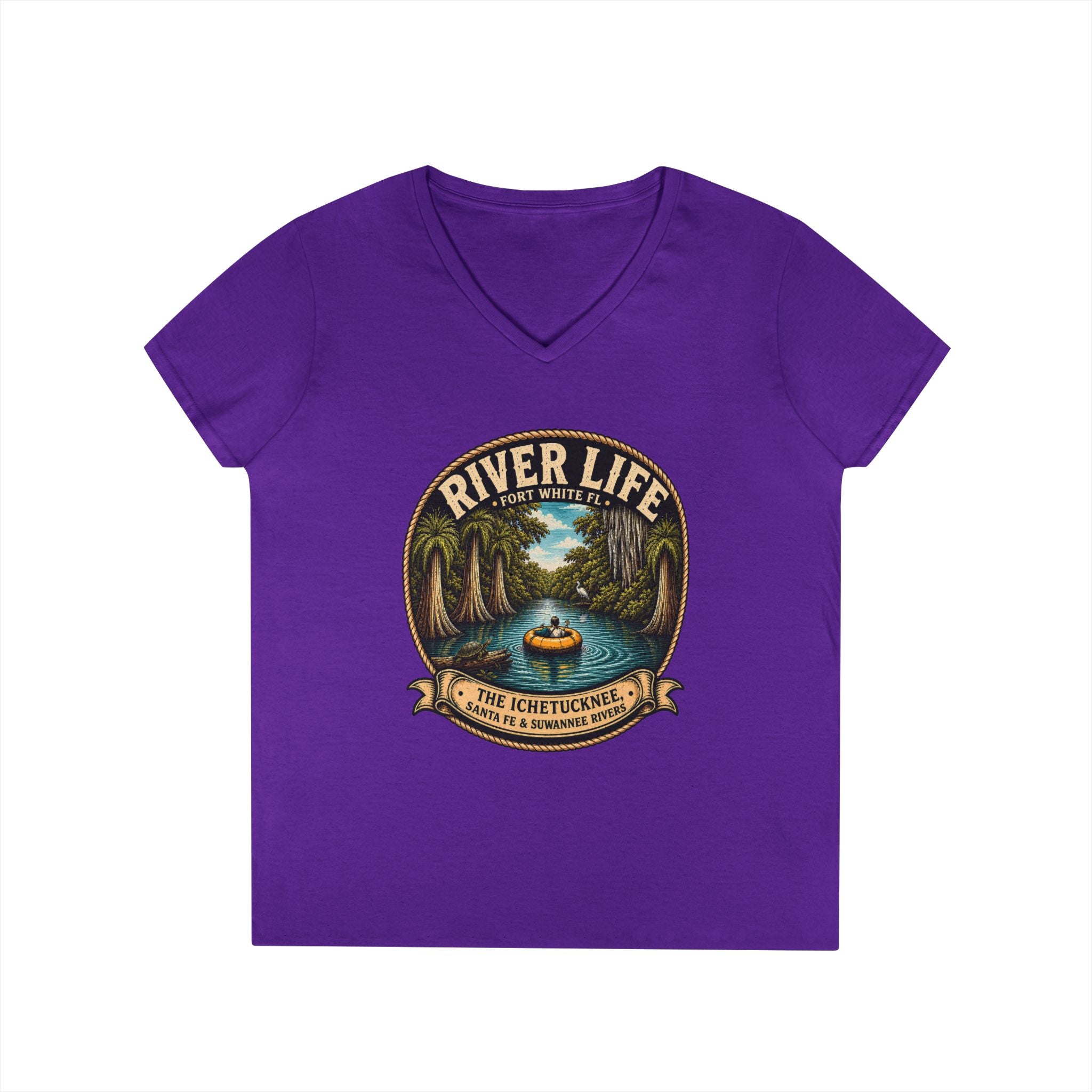 River Life Ladies V-Neck Tee —The Keene for Her
