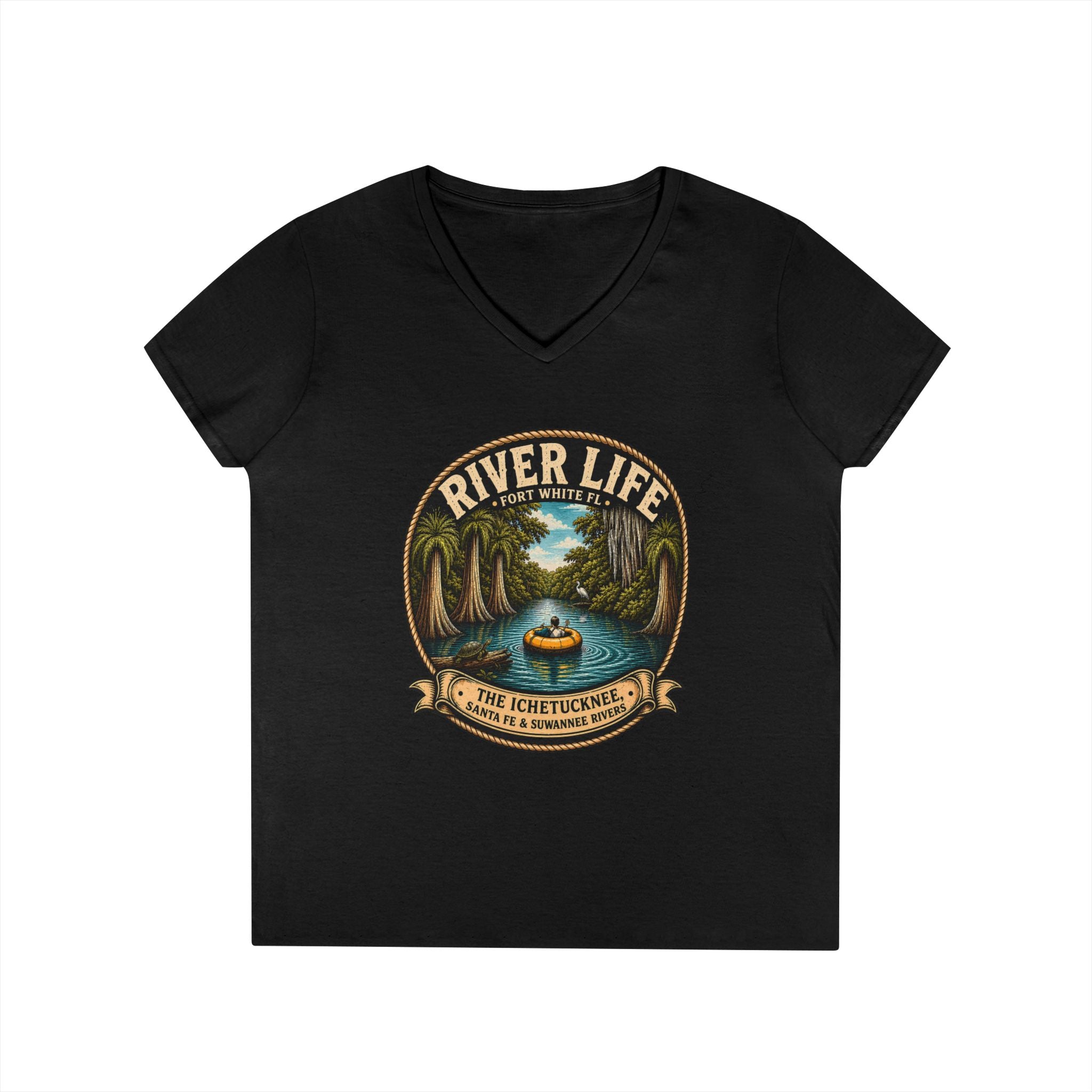 River Life Ladies V-Neck Tee —The Keene for Her