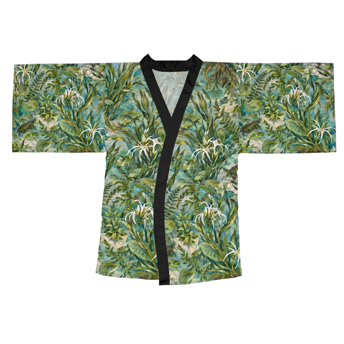 Springside Garden Long Sleeve Kimono Robe