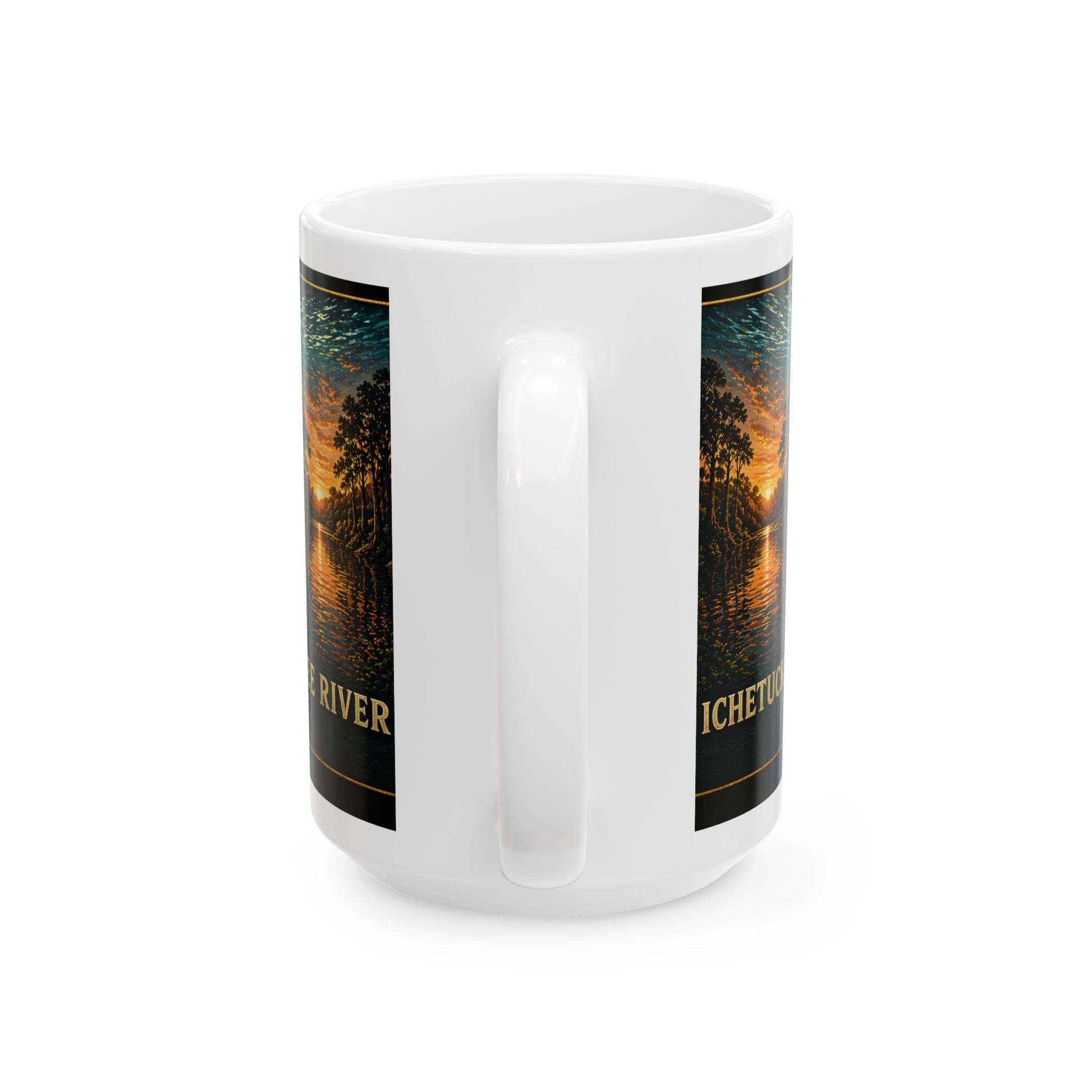 River Life Ceramic Mug — Manatee/ Golden Springs River Design (11oz & 15oz)