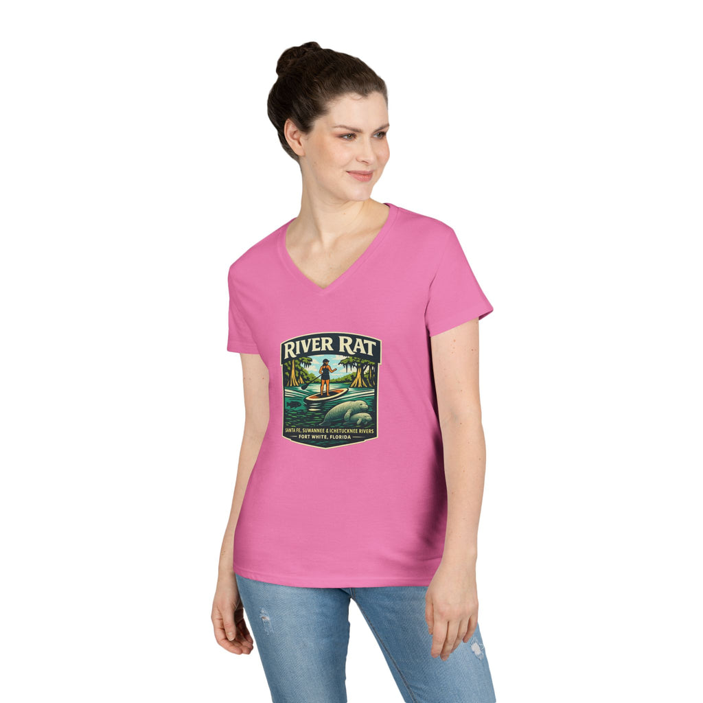River Rat Ladies T-Shirt – Santa Fe, Suwannee & Ichetucknee Rivers | Fort White Florida Springs Tee