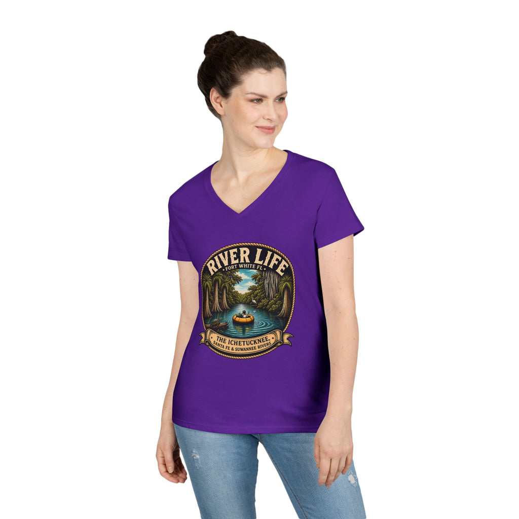 River Life Ladies V-Neck Tee —The Keene for Her