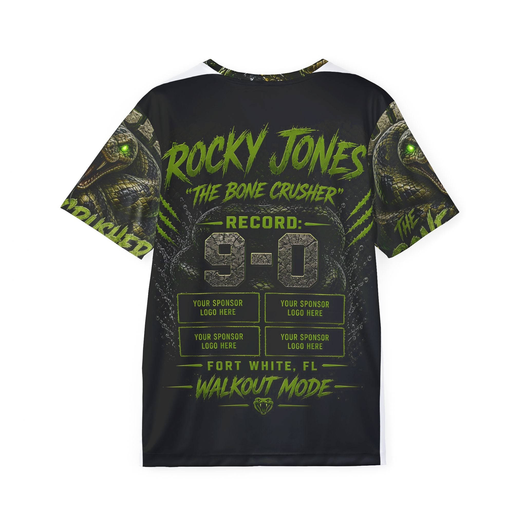 Rocky Jones "The Bone Crusher" – Custom AOP Walkout Shirt | Fort White, FL