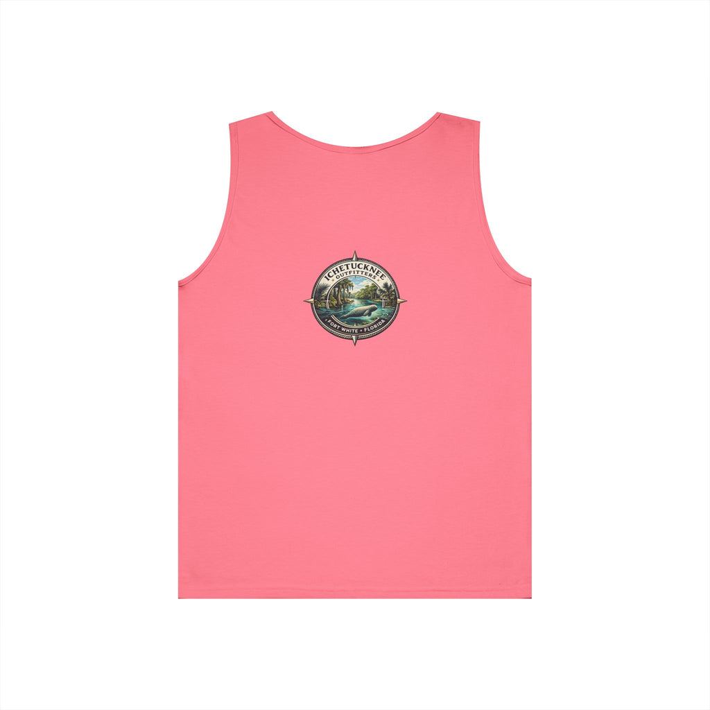 River Rat Kayak Tank Top — Vintage River Fishing Outdoor Graphic