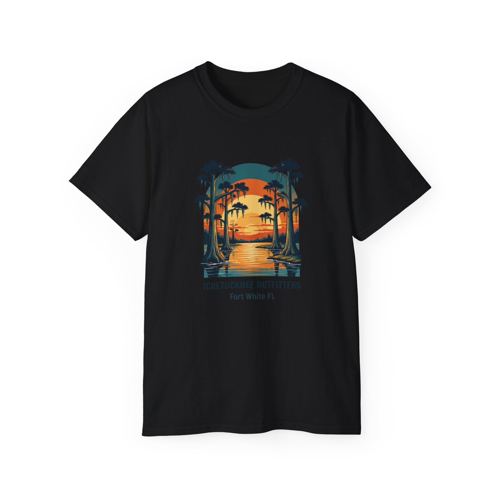River Sunset Tee — Cypress & Springs Graphic | Fort White, FL