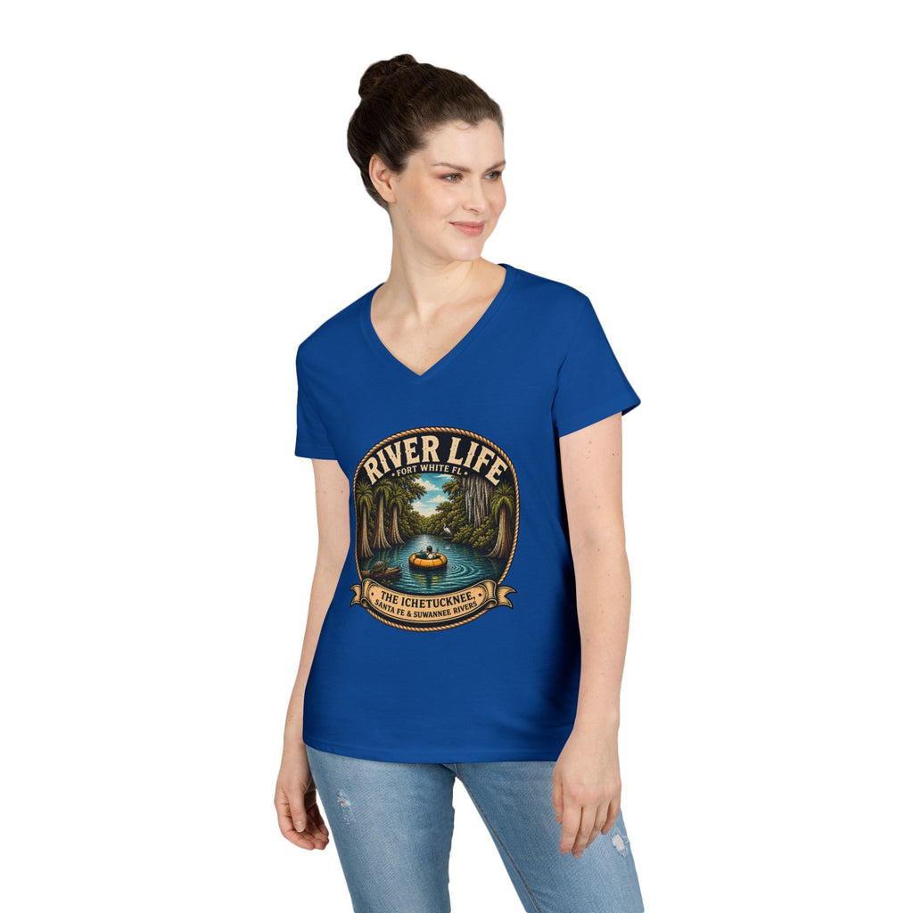 River Life Ladies V-Neck Tee —The Keene for Her