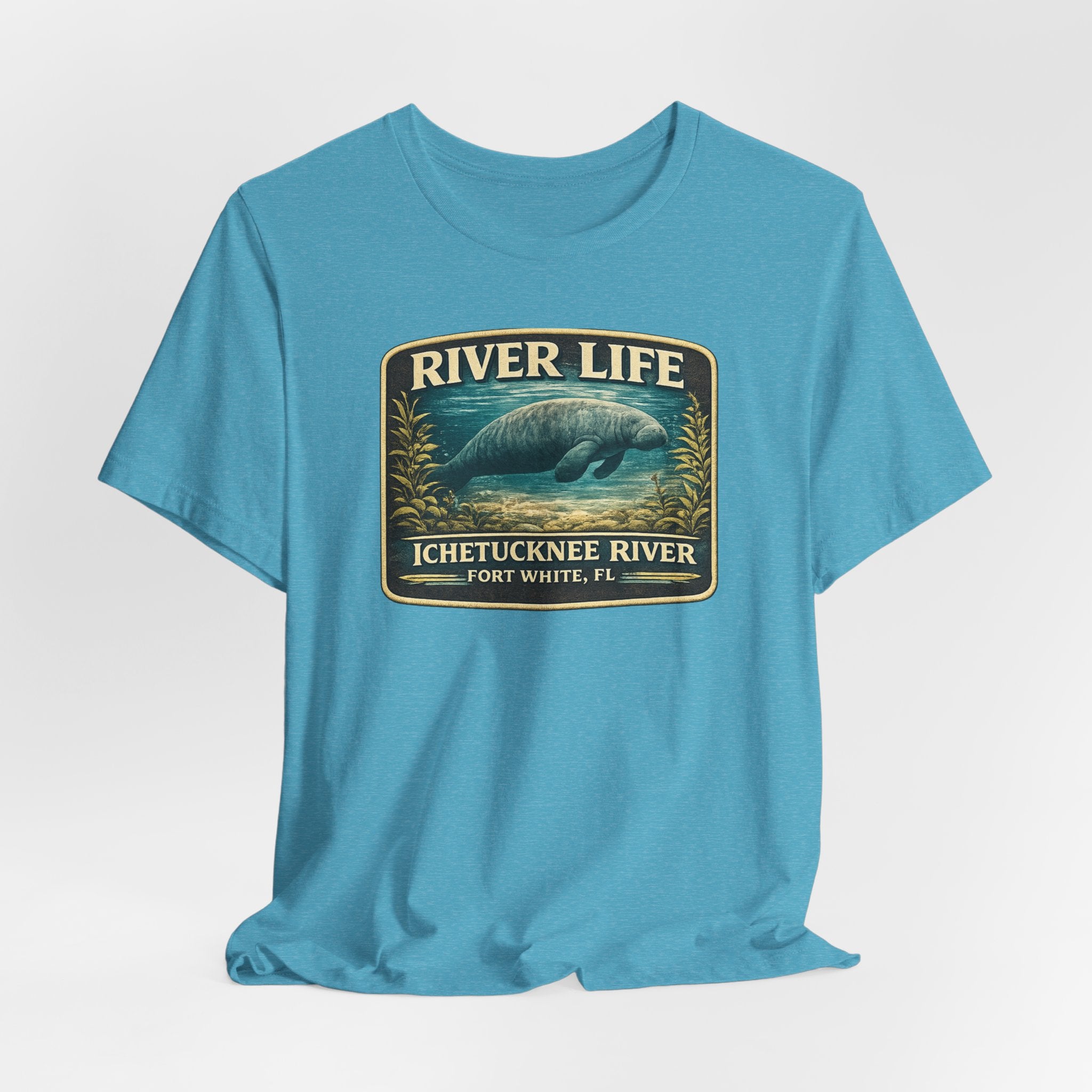 River Life Manatee T-Shirt — Ichetucknee River, Fort White FL