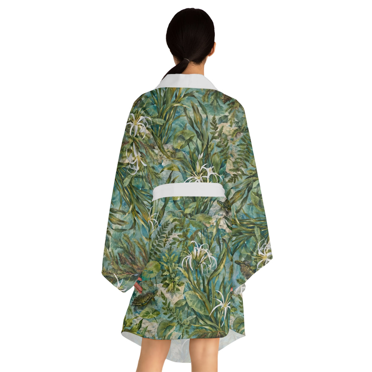 Springside Garden Long Sleeve Kimono Robe