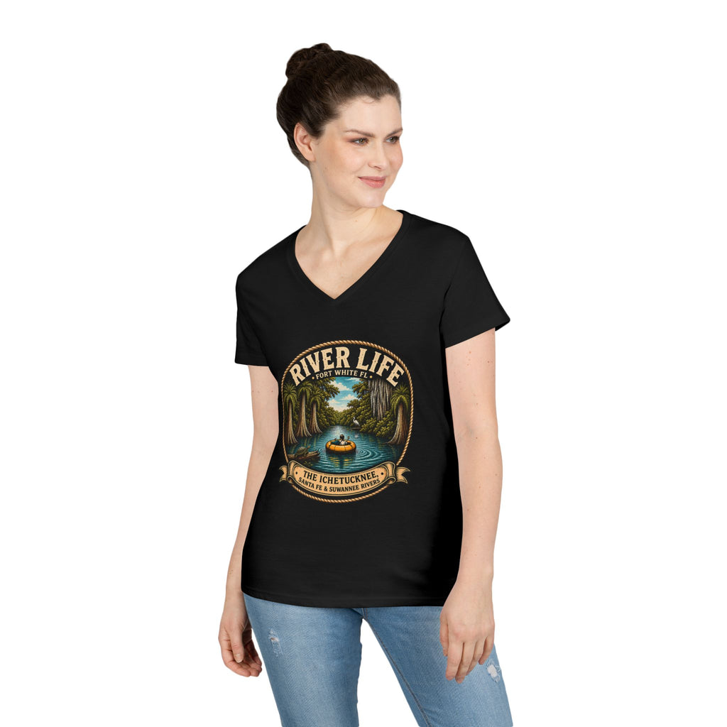 River Life Ladies V-Neck Tee —The Keene for Her