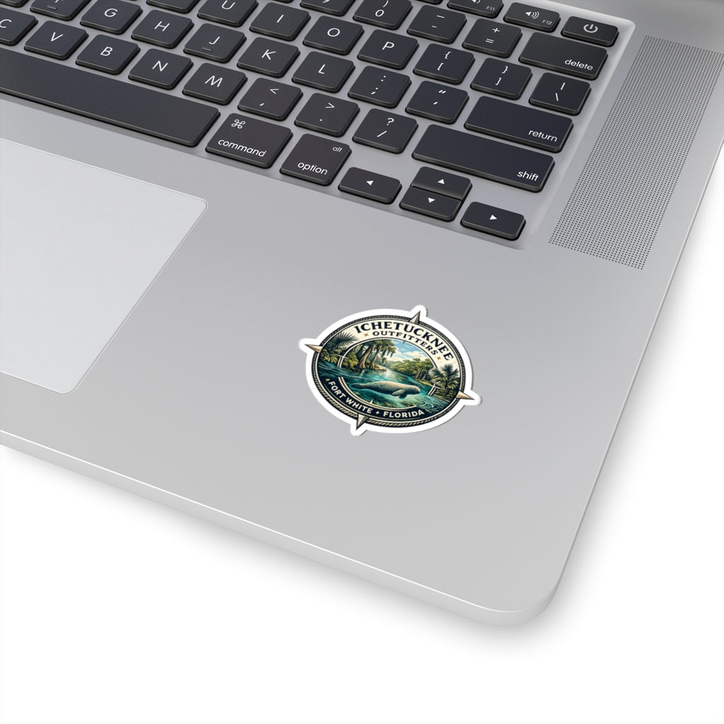 Ichetucknee Outfitters Compass Logo Sticker – Fort White, Florida