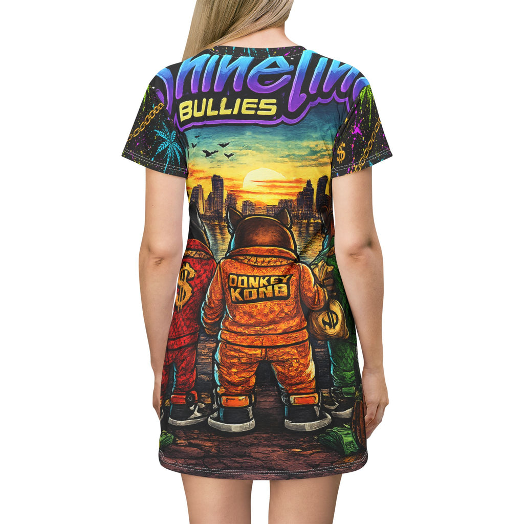 Shine Time Bullies Sweet T Graphic T-Shirt Dress
