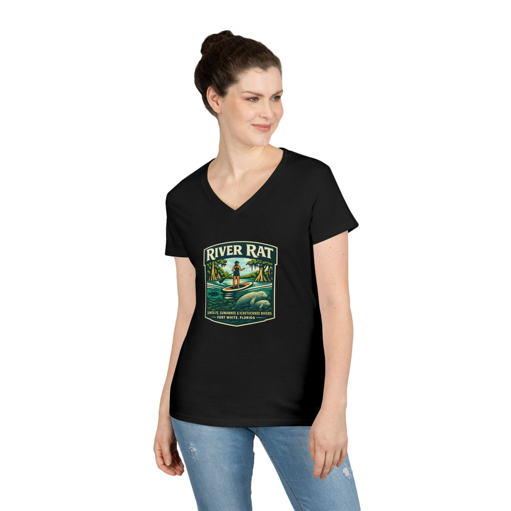River Rat Ladies T-Shirt – Santa Fe, Suwannee & Ichetucknee Rivers | Fort White Florida Springs Tee