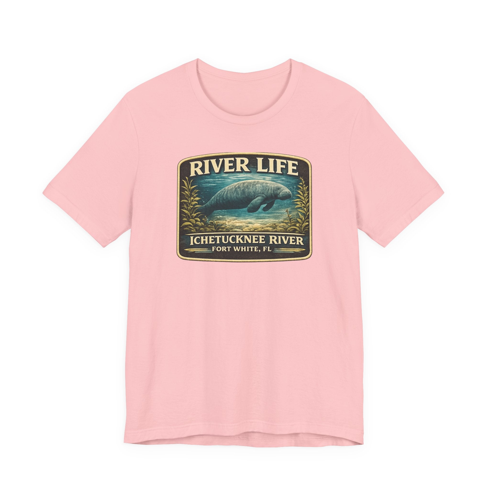 River Life Manatee T-Shirt — Ichetucknee River, Fort White FL