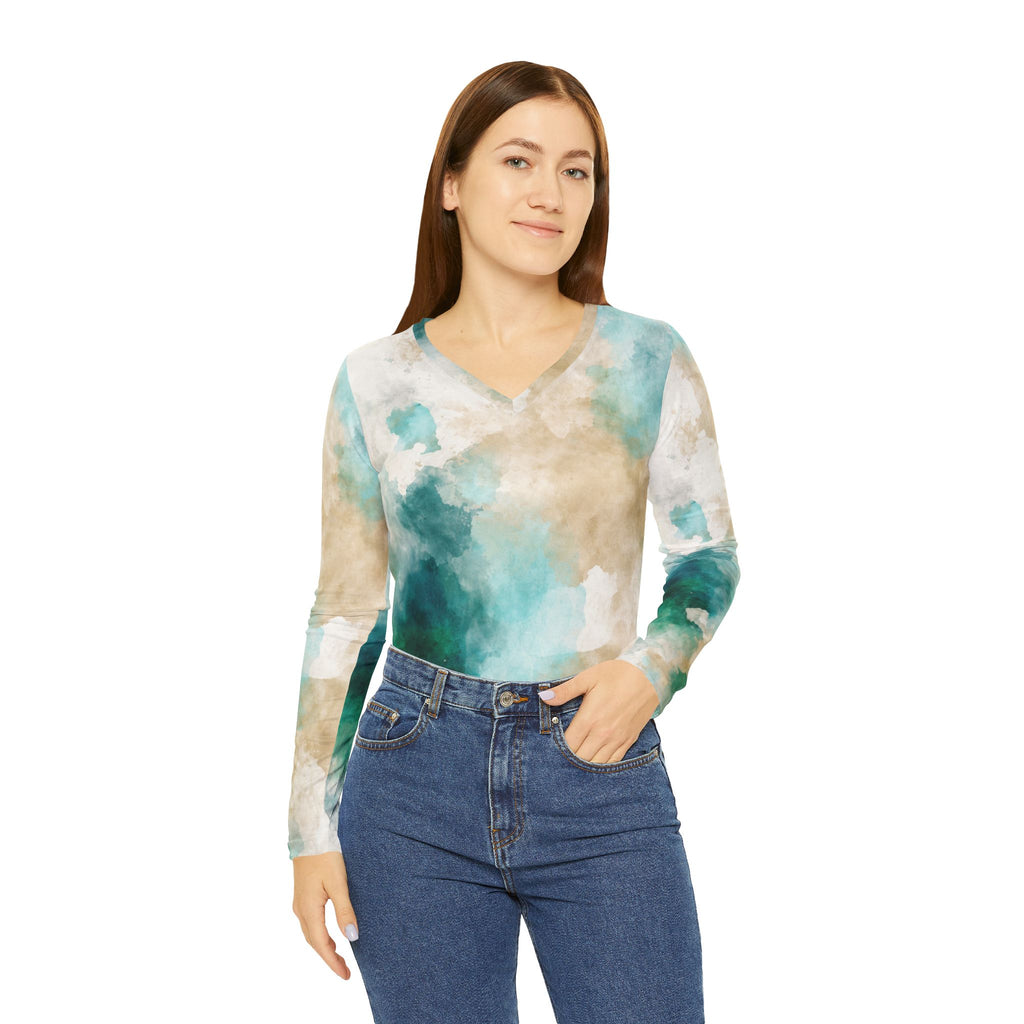 Emerald Springs V-Neck Long Sleeve