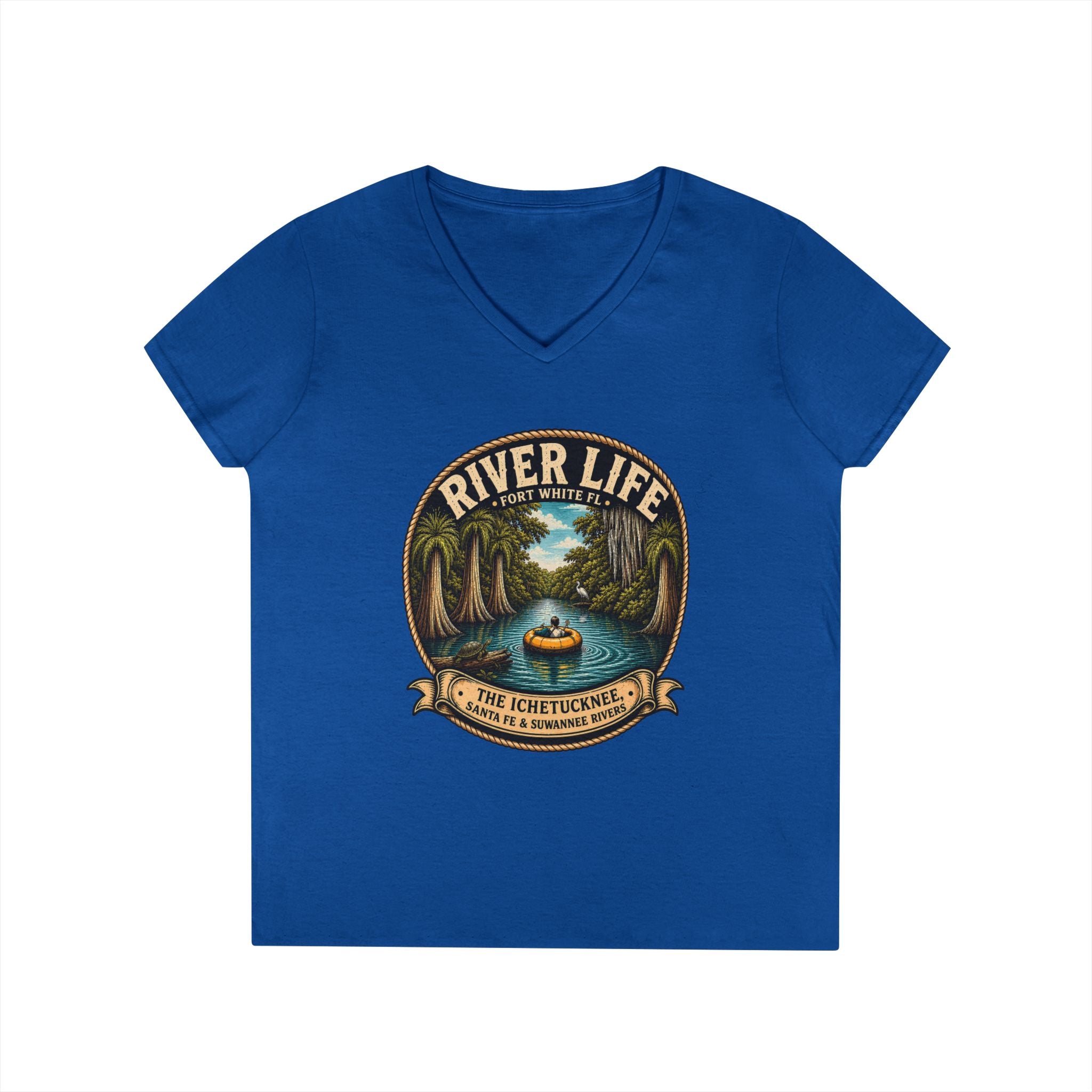 River Life Ladies V-Neck Tee —The Keene for Her