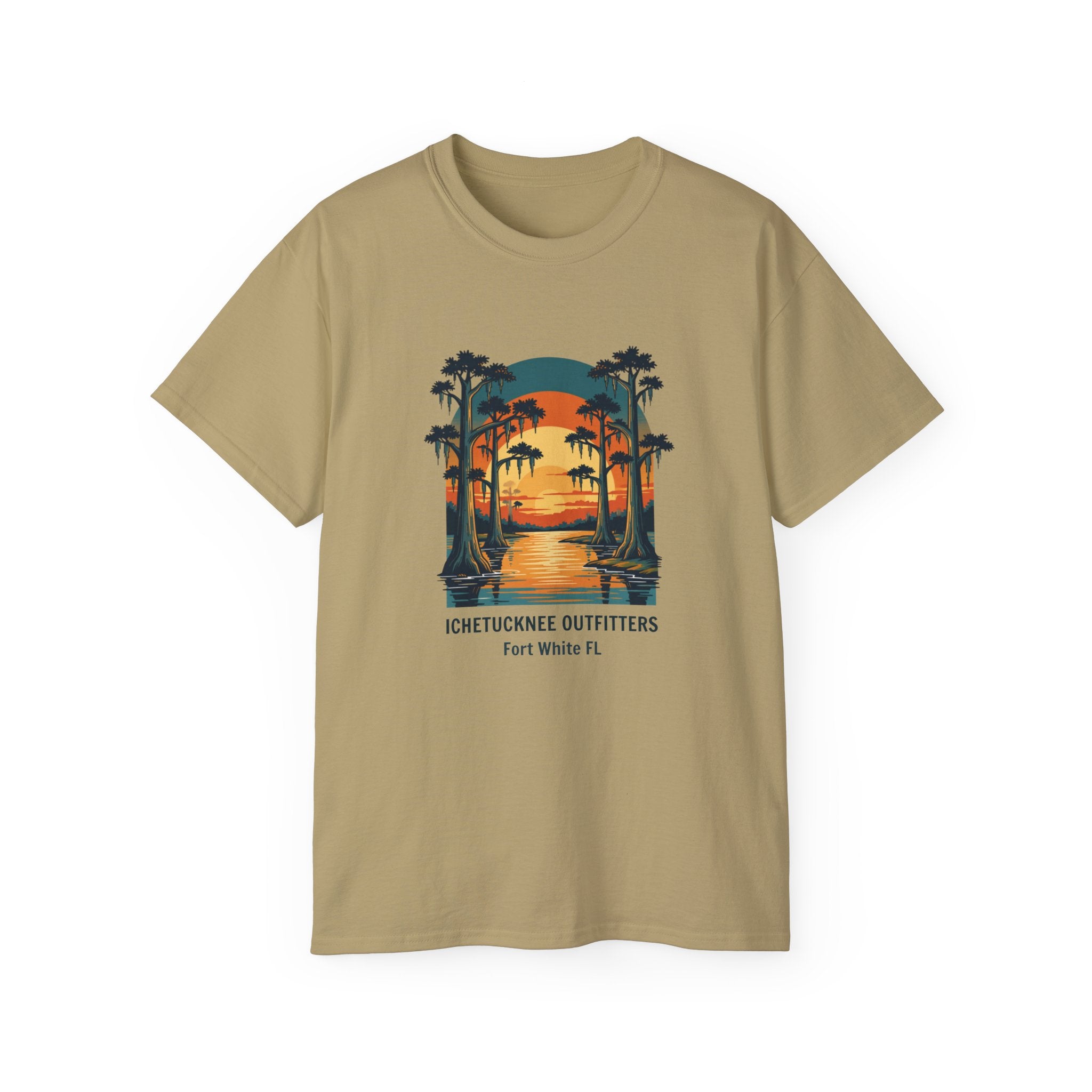River Sunset Tee — Cypress & Springs Graphic | Fort White, FL