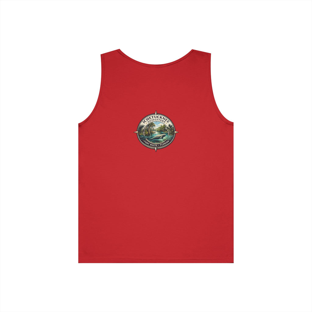 River Rat Kayak Tank Top — Vintage River Fishing Outdoor Graphic