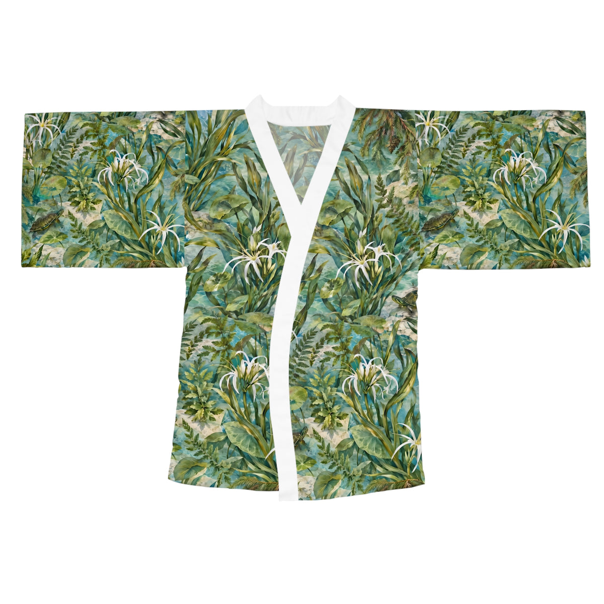 Springside Garden Long Sleeve Kimono Robe