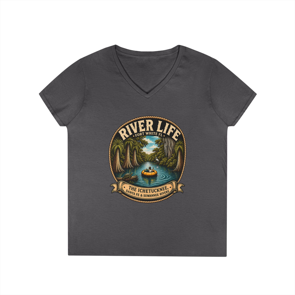 River Life Ladies V-Neck Tee —The Keene for Her