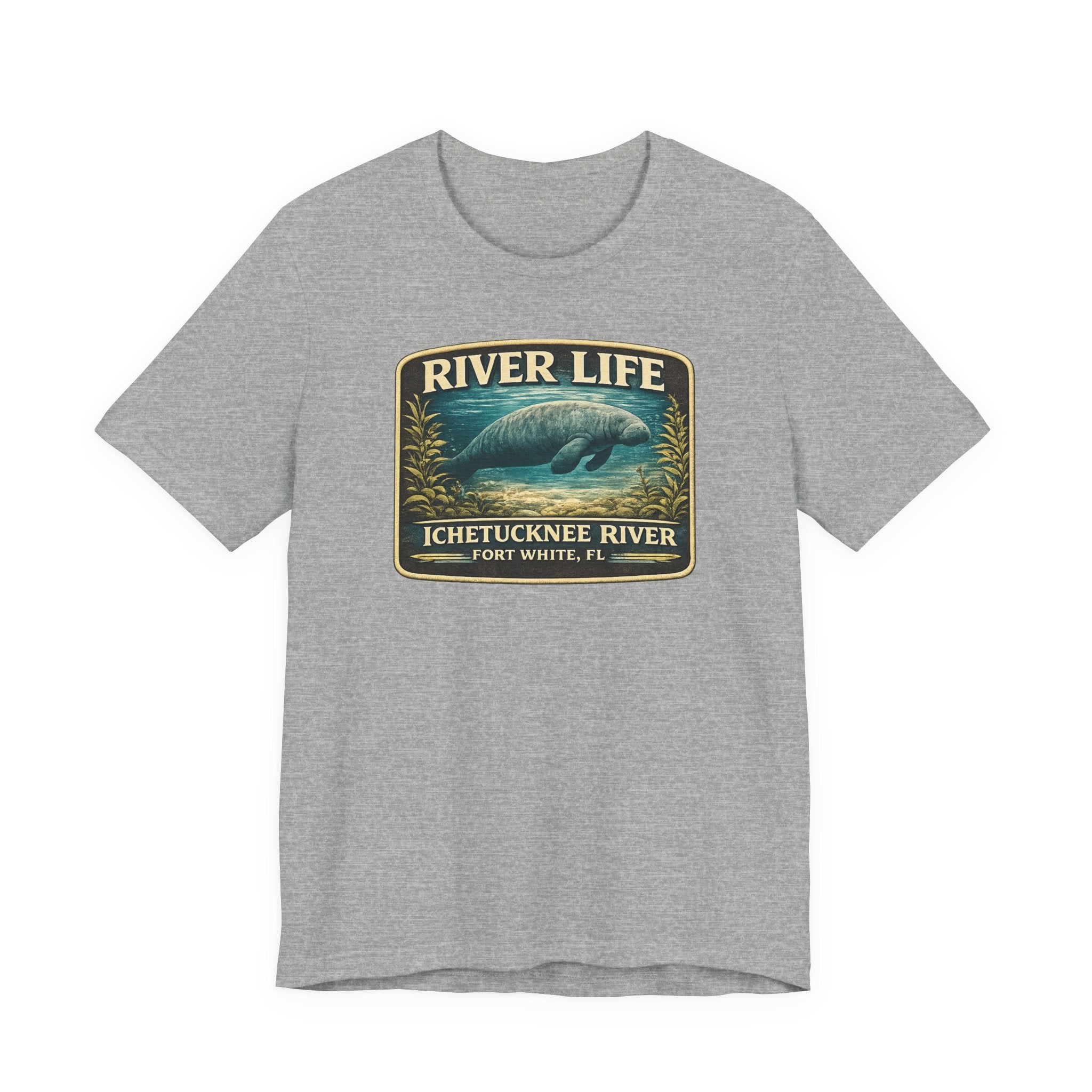 River Life Manatee T-Shirt — Ichetucknee River, Fort White FL
