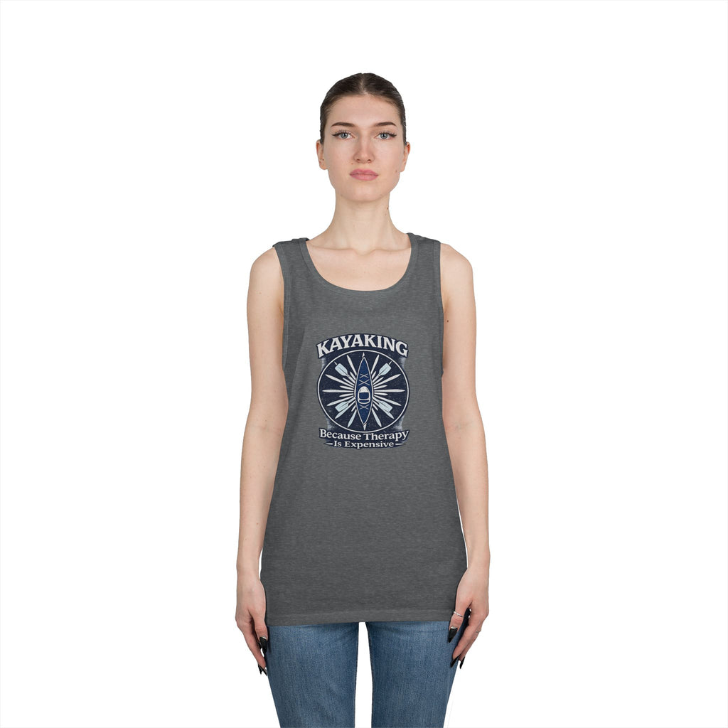 The Debbie: Kayaking Because Therapy Is Expensive T-Shirt | Funny River Life Tee | Kayak Humor Shirt | Outdoor Adventure Gift