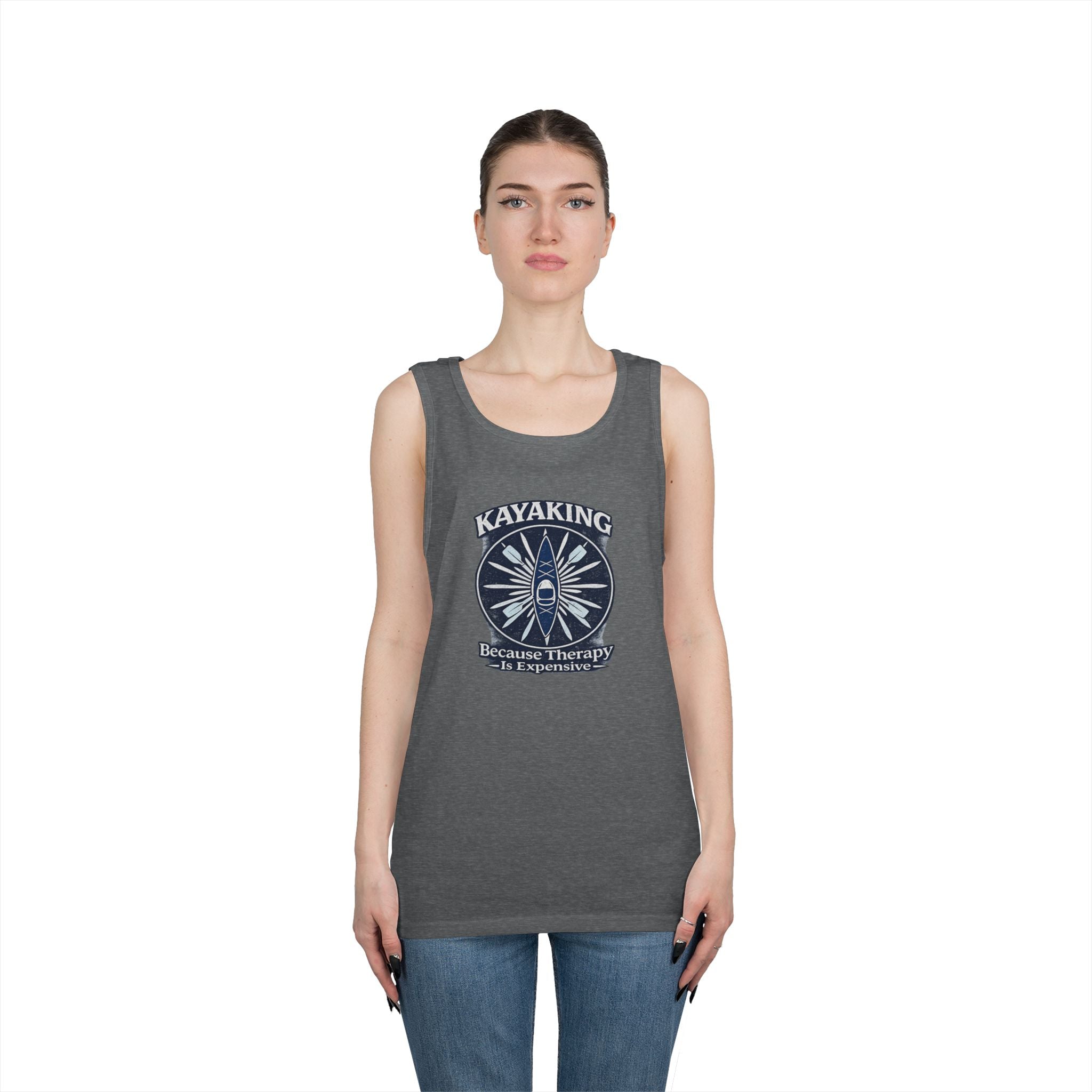 The Debbie: Kayaking Because Therapy Is Expensive T-Shirt | Funny River Life Tee | Kayak Humor Shirt | Outdoor Adventure Gift