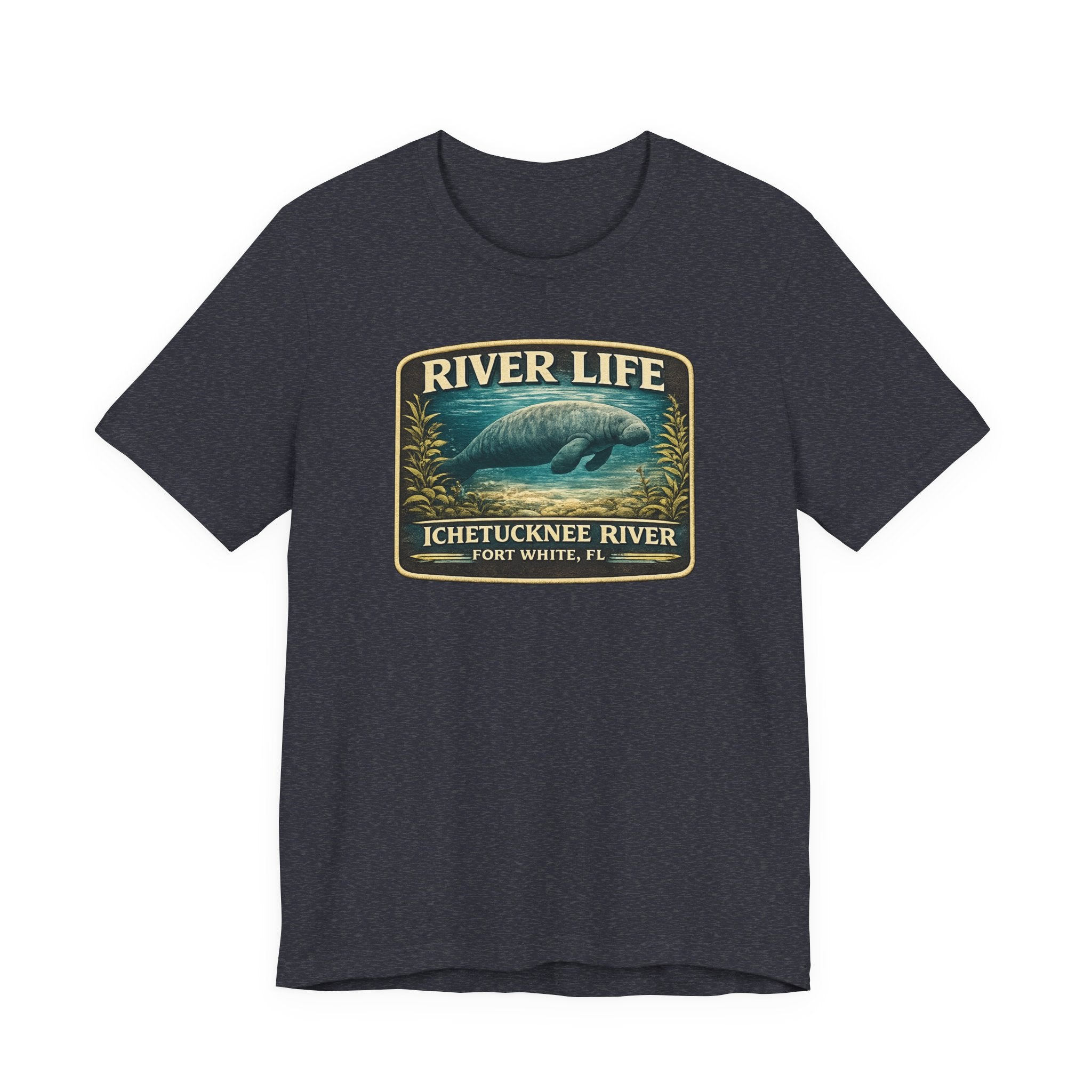 River Life Manatee T-Shirt — Ichetucknee River, Fort White FL