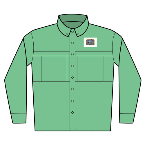 Fort White River Life Performance Shirt – Embroidered Manatee Badge – UV Long Sleeve