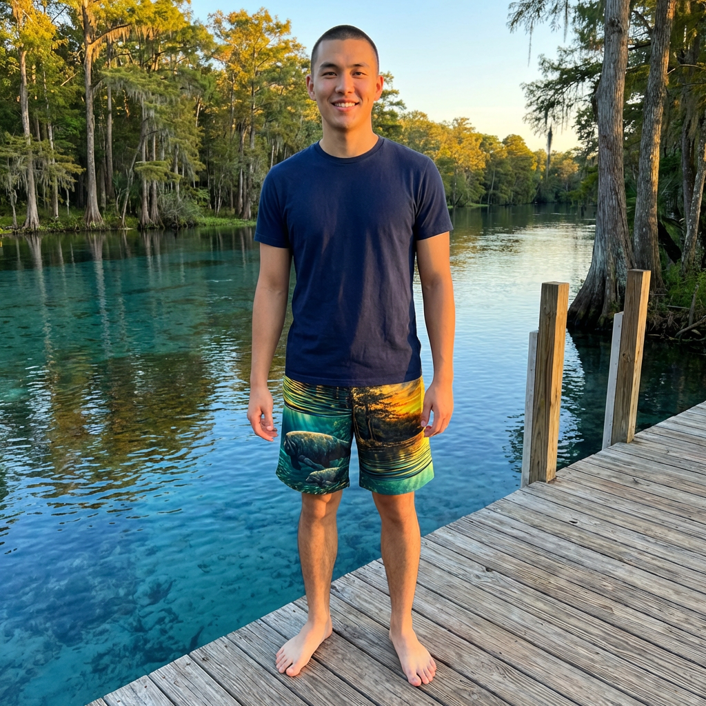 Golden Springs River Life Set – AOP Shorts | Fort White, FL