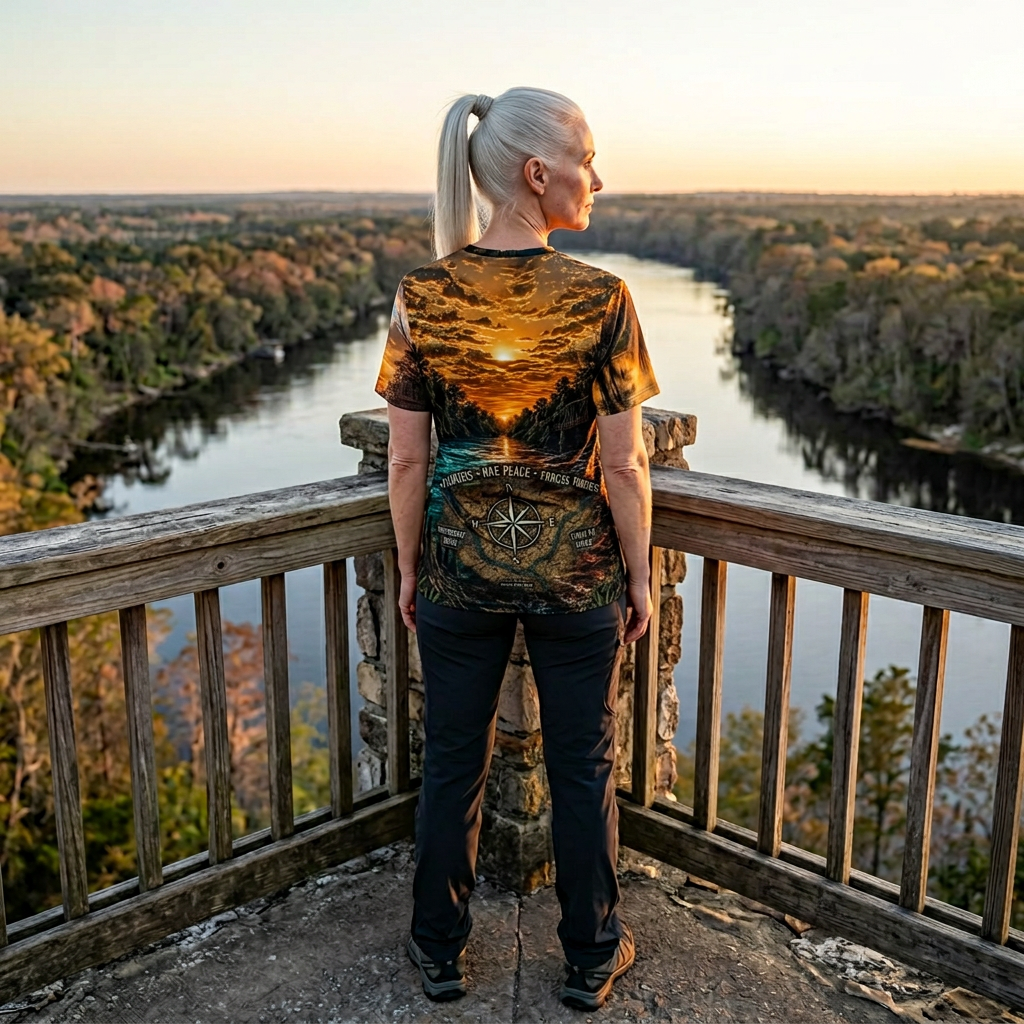 Fort White Florida — Where Three Rivers Meet | All-Over Print T-Shirt