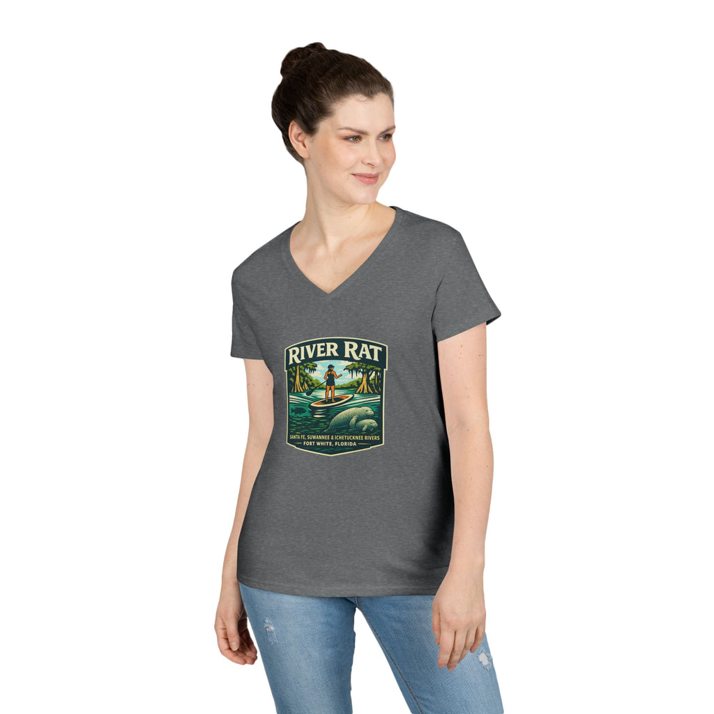 River Rat Ladies T-Shirt – Santa Fe, Suwannee & Ichetucknee Rivers | Fort White Florida Springs Tee