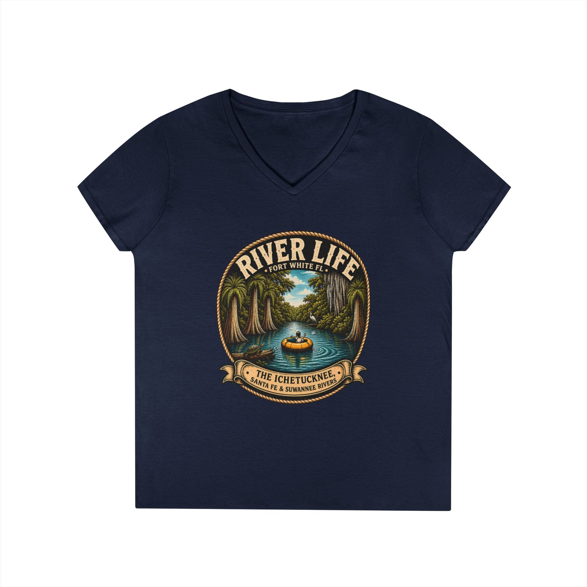 River Life Ladies V-Neck Tee —The Keene for Her