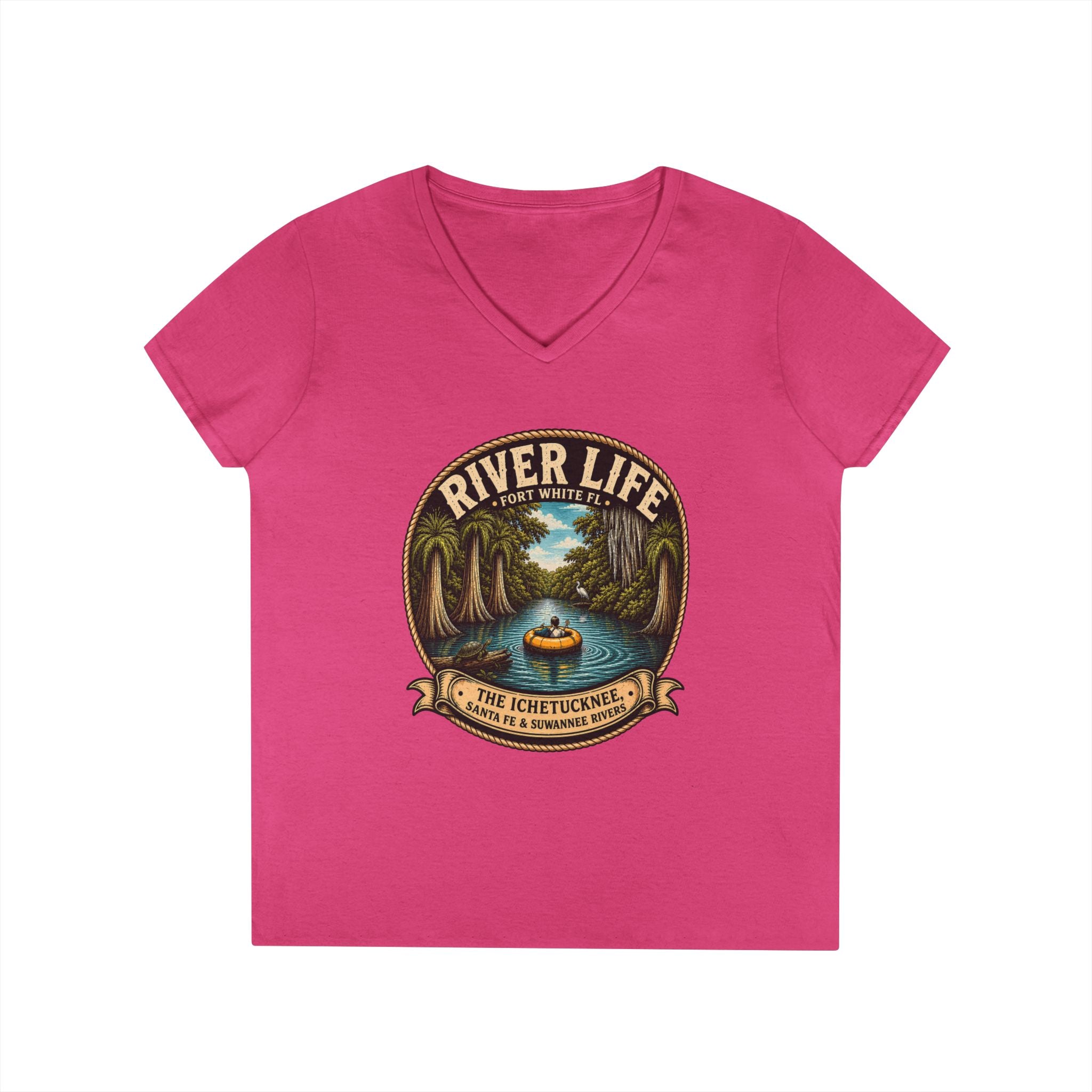 River Life Ladies V-Neck Tee —The Keene for Her