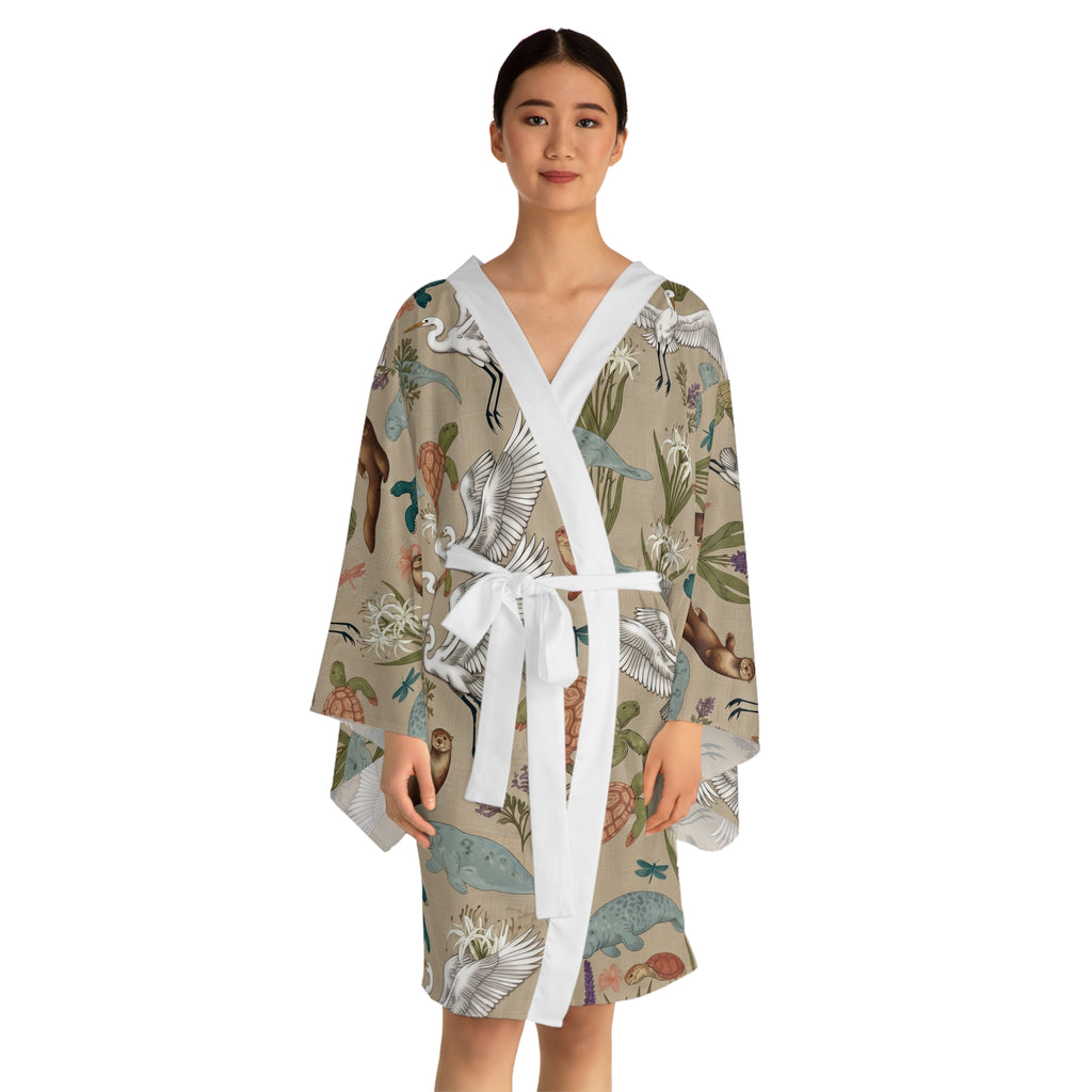 River House Coffee Time — All-Over-Print Relaxed Wrap