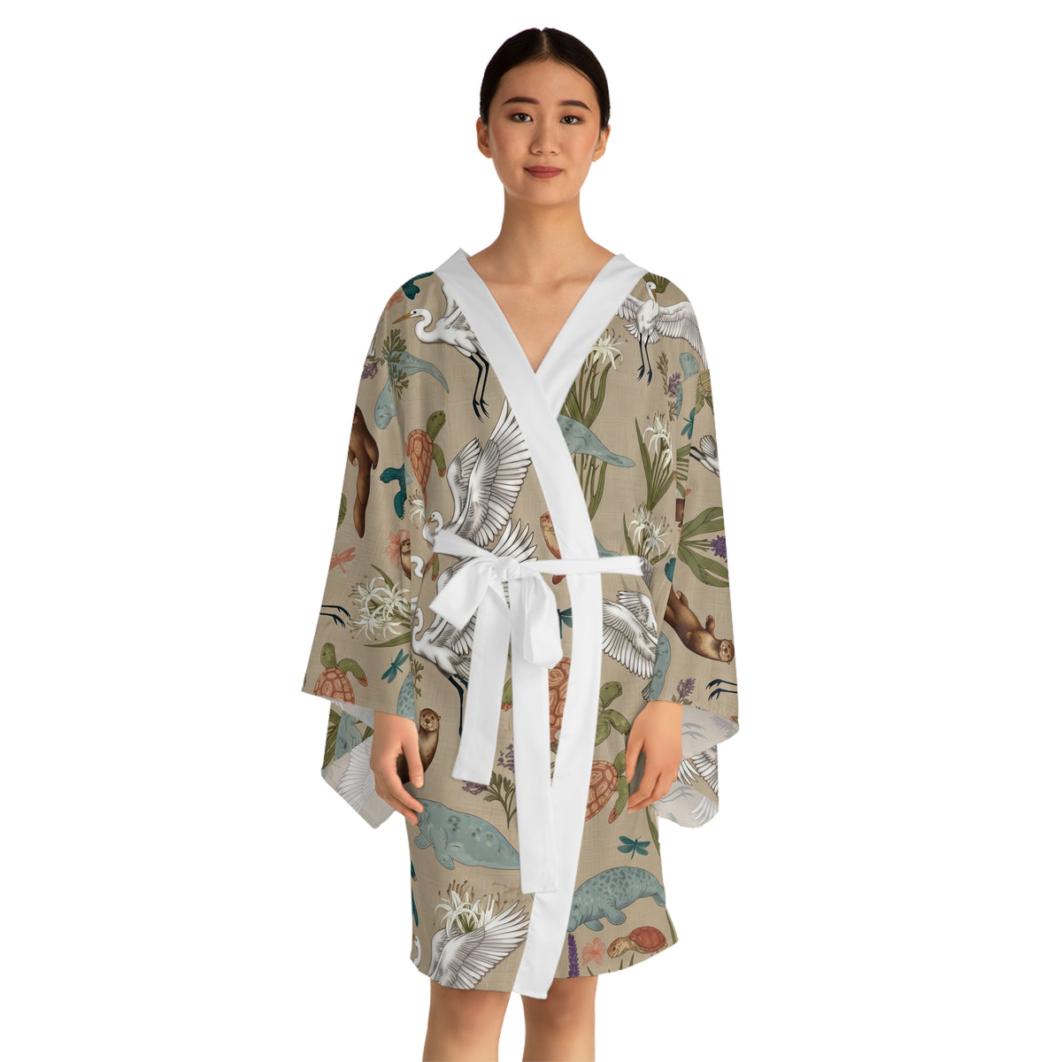 River House Coffee Time — All-Over-Print Relaxed Wrap