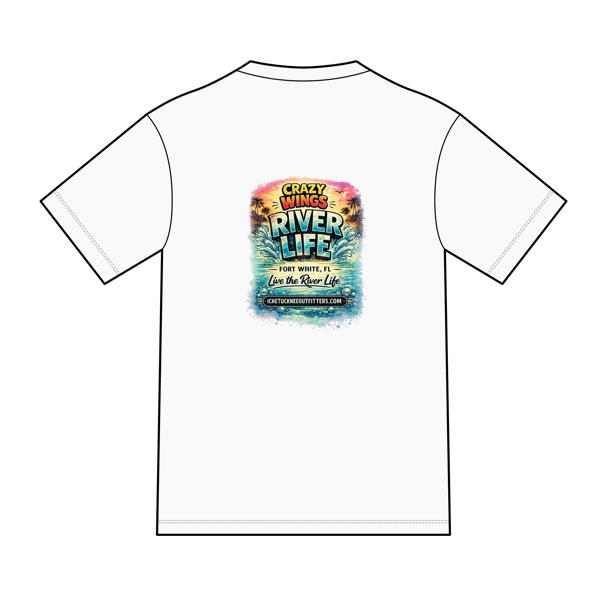 The Owen – Crazy Wings x River Life Men’s T-Shirt | Fort White FL Springs Edition