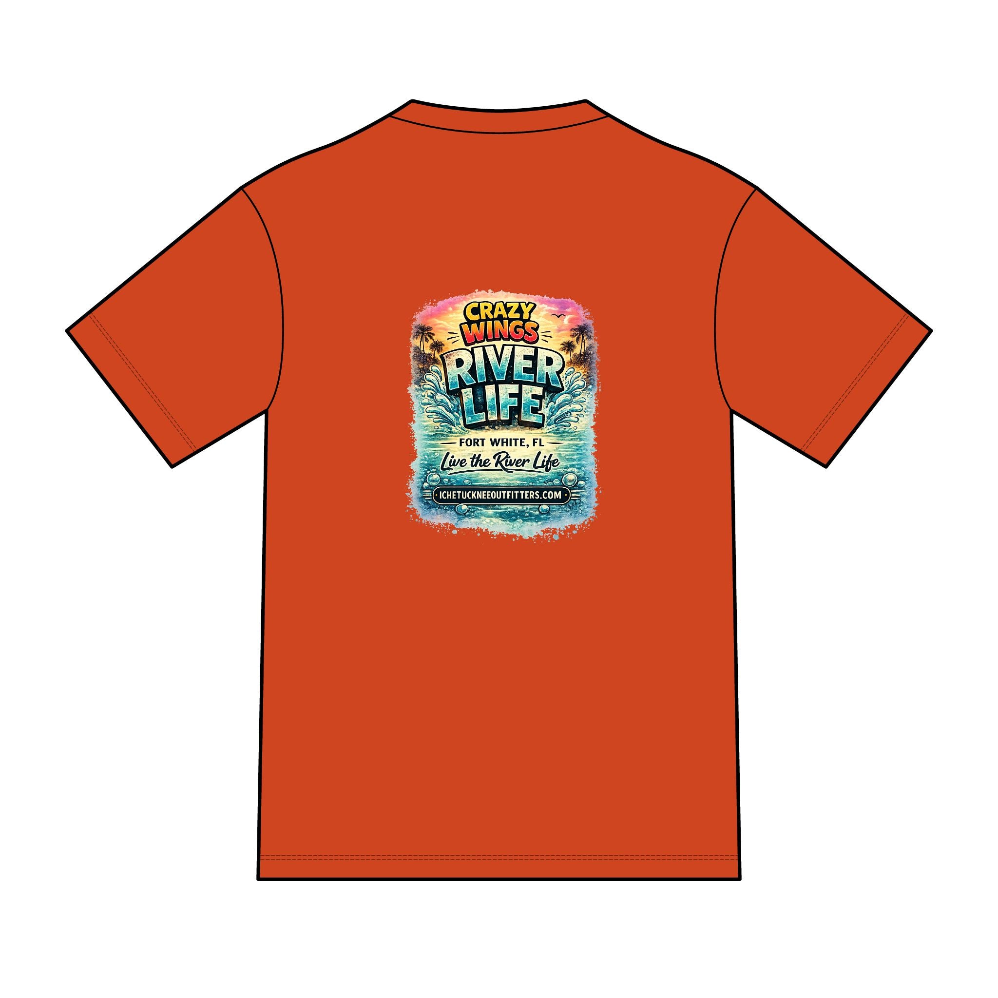 The Owen – Crazy Wings x River Life Men’s T-Shirt | Fort White FL Springs Edition