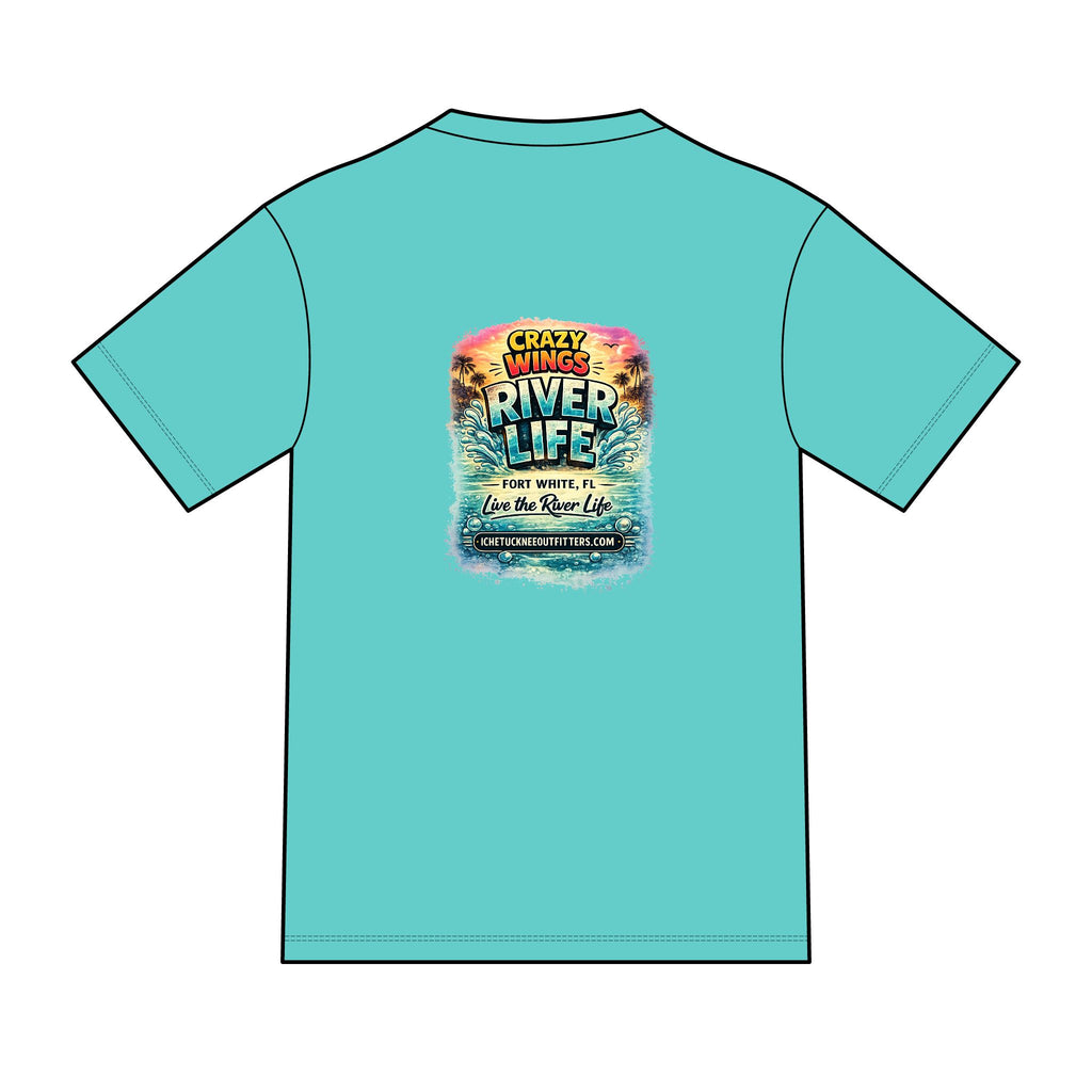 The Owen – Crazy Wings x River Life Men’s T-Shirt | Fort White FL Springs Edition
