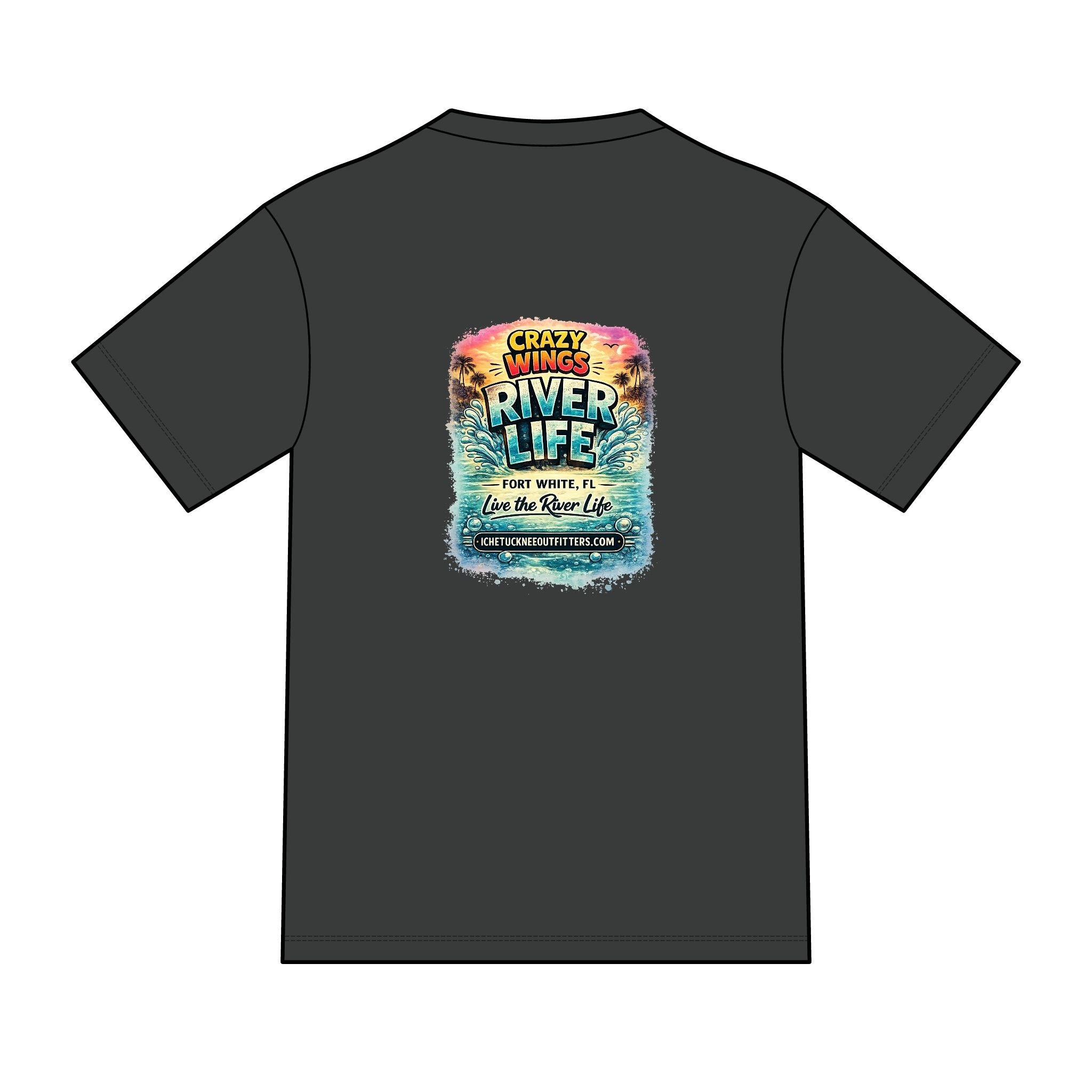 The Owen – Crazy Wings x River Life Men’s T-Shirt | Fort White FL Springs Edition