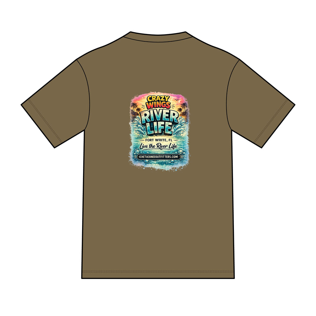 The Owen – Crazy Wings x River Life Men’s T-Shirt | Fort White FL Springs Edition