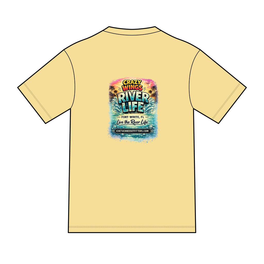 The Owen – Crazy Wings x River Life Men’s T-Shirt | Fort White FL Springs Edition