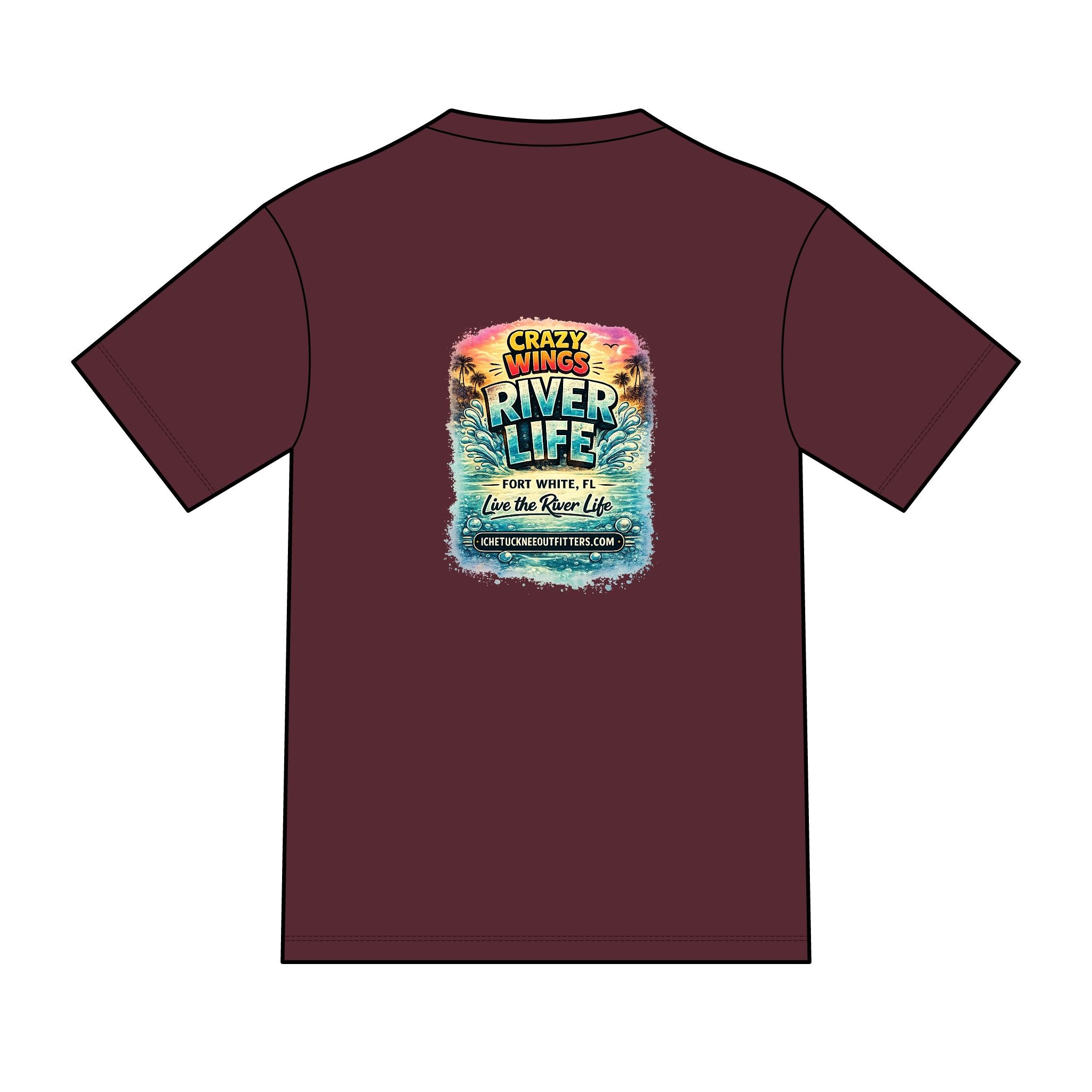 The Owen – Crazy Wings x River Life Men’s T-Shirt | Fort White FL Springs Edition