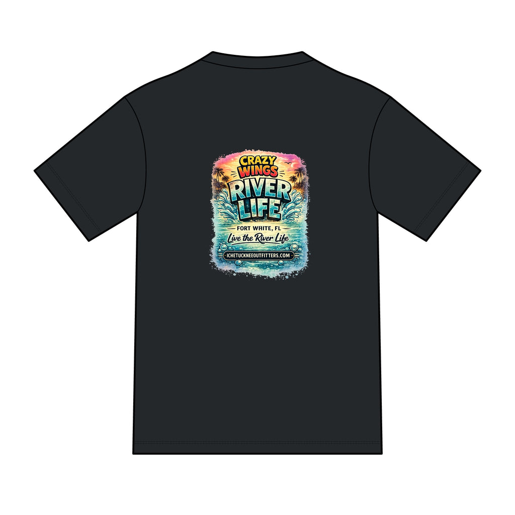 The Owen – Crazy Wings x River Life Men’s T-Shirt | Fort White FL Springs Edition