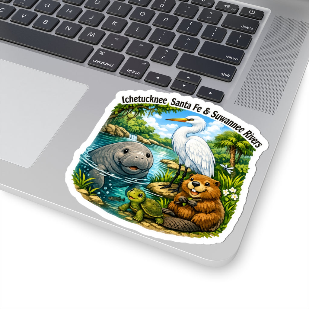 Suwannee Rivers Wildlife Sticker — Cutest River Rats Ichetucknee • Santa Fe & Suwannee Rivers Kiss-Cut