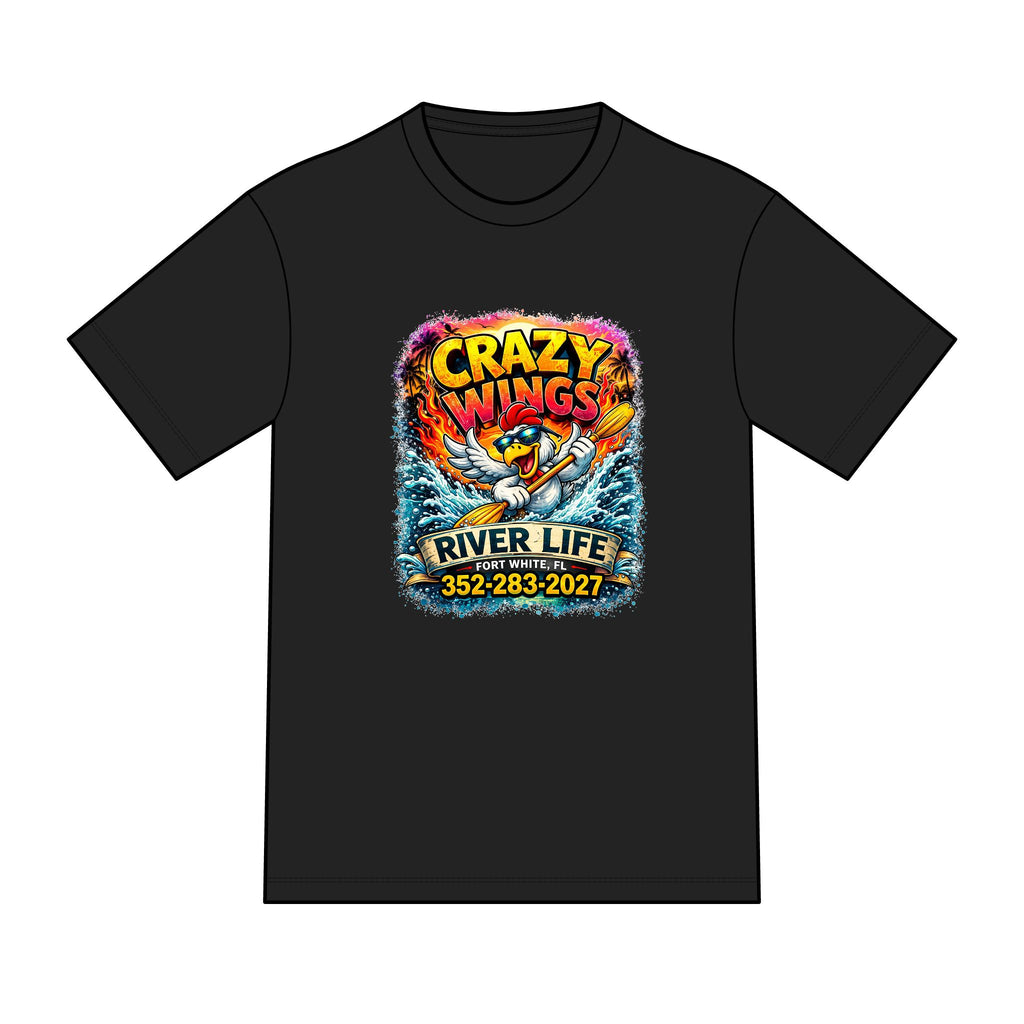 The Owen – Crazy Wings x River Life Men’s T-Shirt | Fort White FL Springs Edition