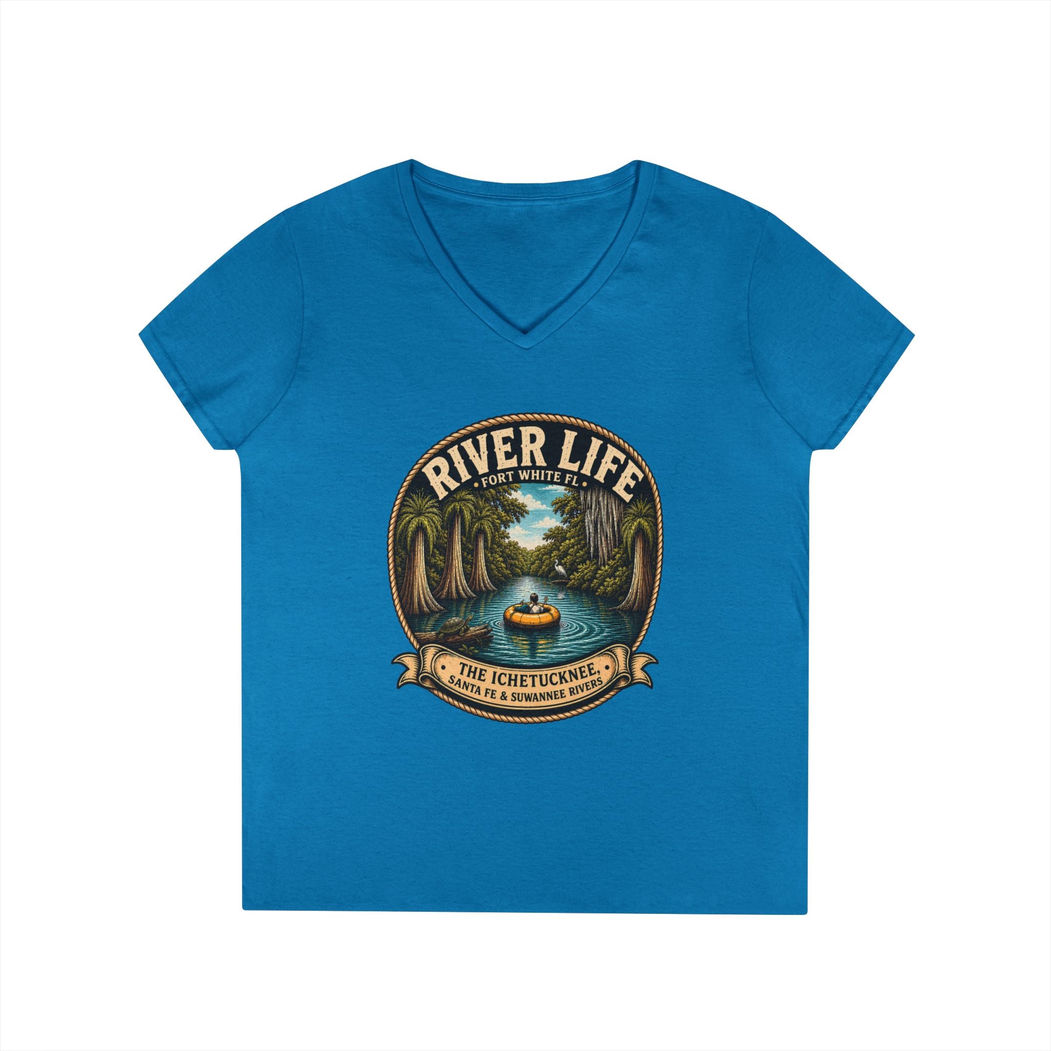 River Life Ladies V-Neck Tee —The Keene for Her