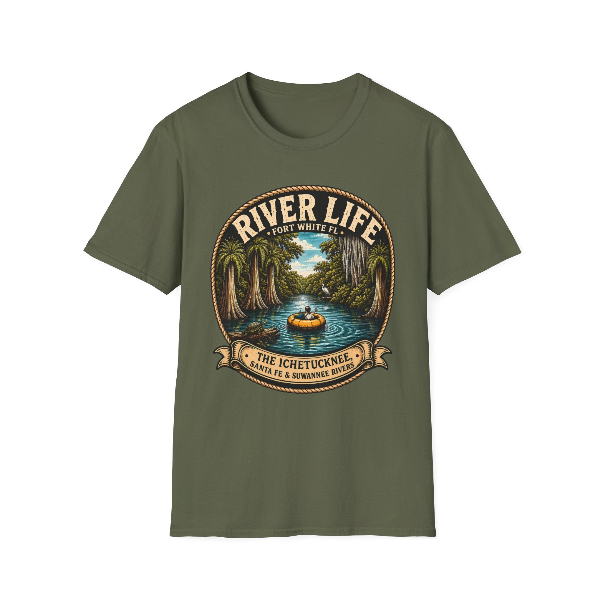 River Life Fort White Mens T-Shirt — The Keene
