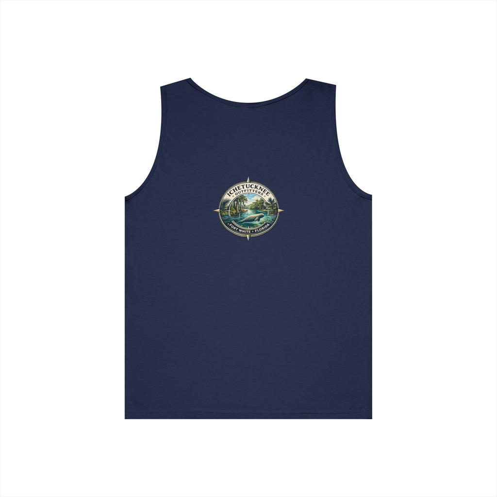 River Rat Kayak Tank Top — Vintage River Fishing Outdoor Graphic